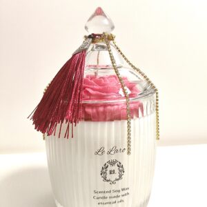 luxury glass candle Le Laro Fleur de Pivoine